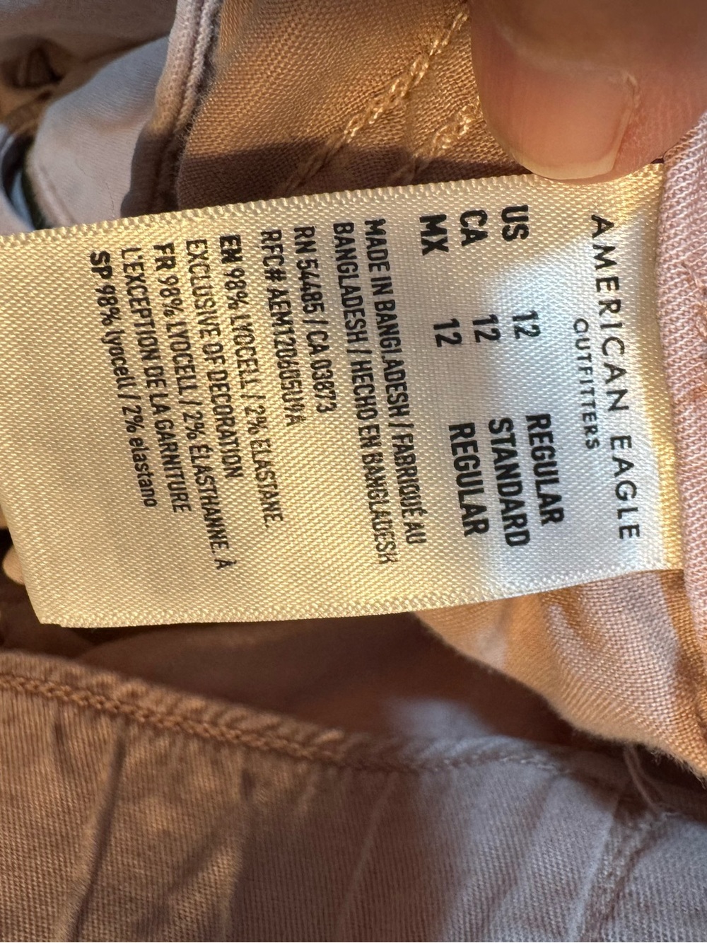 AE Dreamy Drape Cargo Wide Leg Trousers Antique Rose 12 - Picture 8 of 11